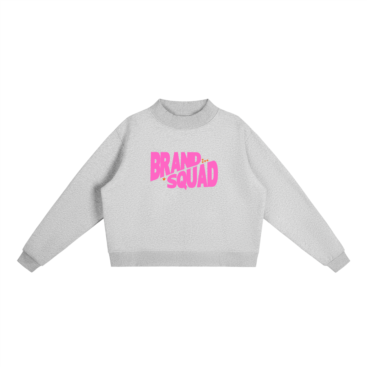 Pink Print Mock-Neck